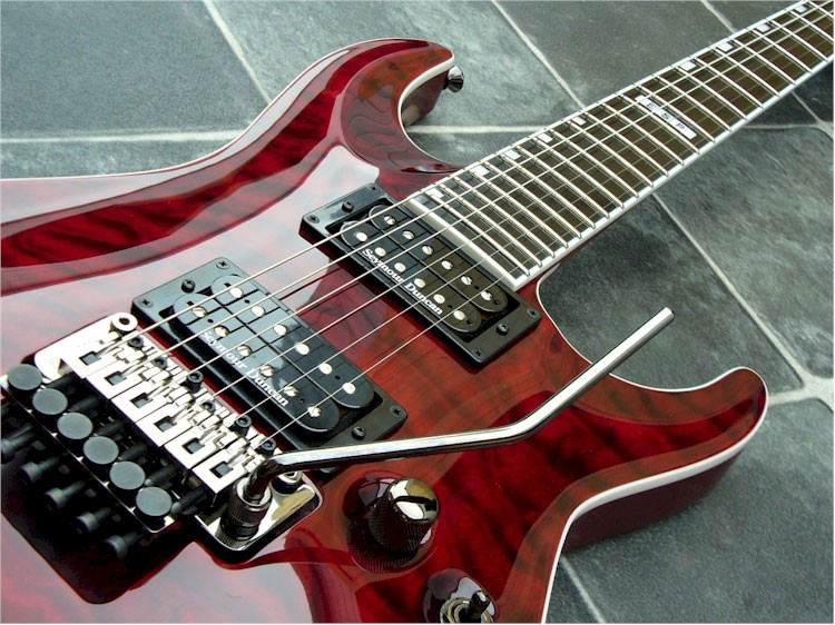 Esp E-ii Horizon Fr Hh Seymour Duncan Fr Eb - See Thru Black Cherry - Elektrische gitaar in Str-vorm - Variation 2