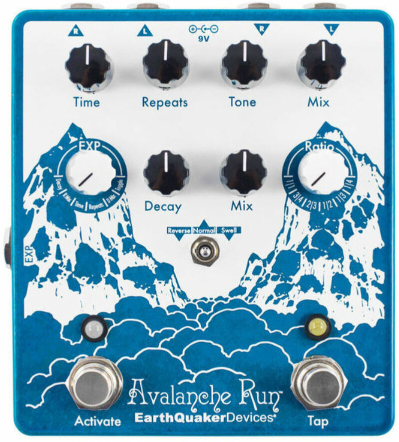 Earthquaker Avalanche Run Stereo Delay Reverb V2 - Reverb/delay/echo effect pedaal - Main picture