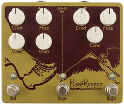 Overdrive/distortion/fuzz effectpedaal Earthquaker devices Hoof Reaper V2 Fuzz with Octave