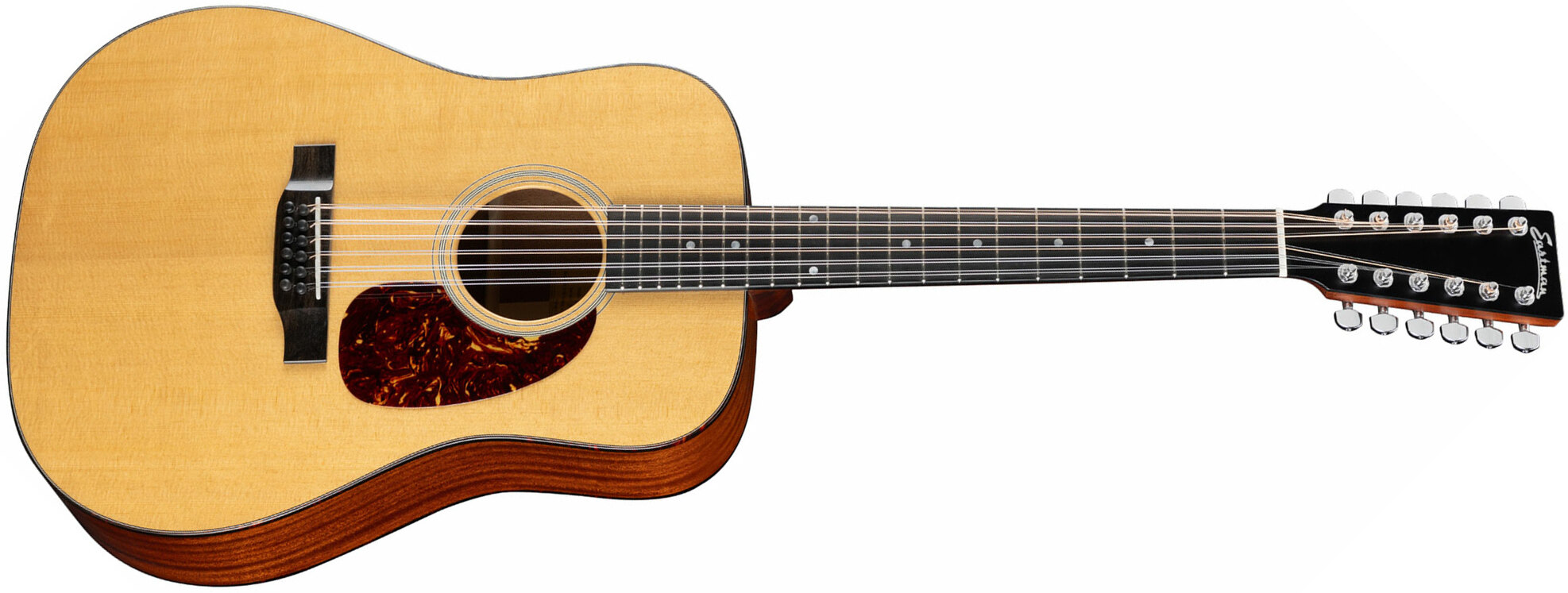 Eastman E1d-12 Deluxe Dreadnought 12c Epicea Sapele Eb - Truetone Gloss Natural - Elektro-akoestische gitaar - Main picture