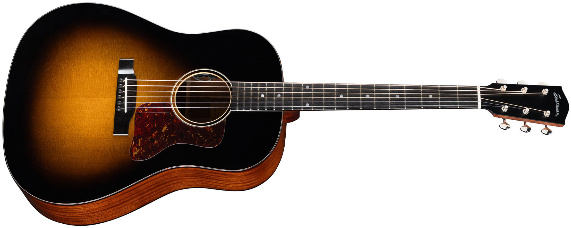 Eastman E1ss Deluxe Traditional Dreadnought Epicea Sapele Eb - Truetone Sunburst Gloss - Volksgitaar - Main picture