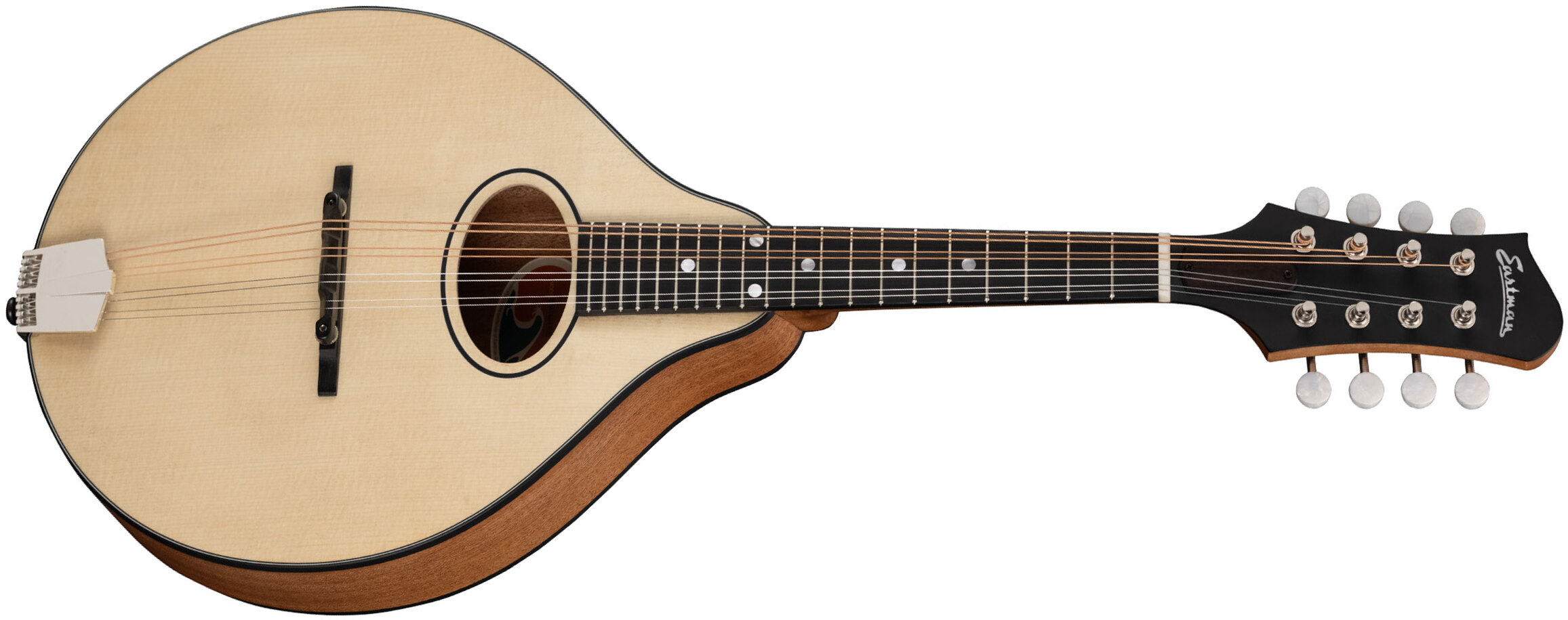 Eastman Pch-m104 A-style Oval-hole Epicea Acajou Rw - Truetone Satin Natural - Mandoline - Main picture