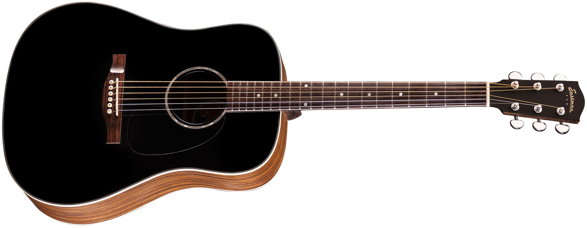 Eastman Pch2-d Dreadnought Epicea Palissandre Rw - Truetone Satin Black - Volksgitaar - Main picture