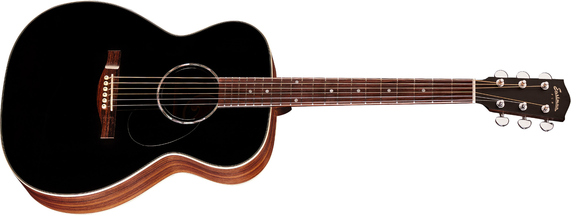 Eastman Pch2-om Orchestra Model Epicea Palissandre Rw - Black - Westerngitaar & electro - Main picture