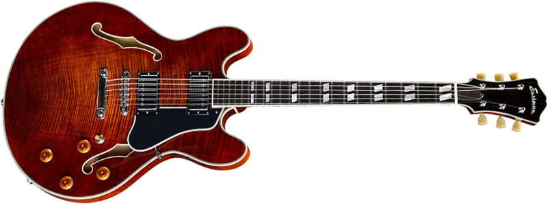 Eastman T486 Thinline Laminate Tout Erable Hh Seymour Duncan Ht Eb - Classic - Semi hollow elektriche gitaar - Main picture