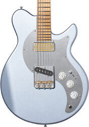 Retro-rock elektrische gitaar Eastman Fullertone SC '52 - Truetone satin ice blue metallic