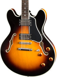 Semi hollow elektriche gitaar Eastman T386 Thinline Laminate - Sunburst