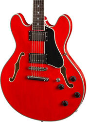 Semi hollow elektriche gitaar Eastman T386 Thinline Laminate - Red