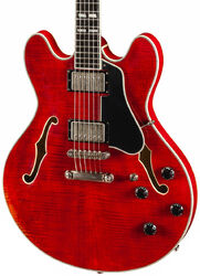Semi hollow elektriche gitaar Eastman T59v Thinline Laminate - Red