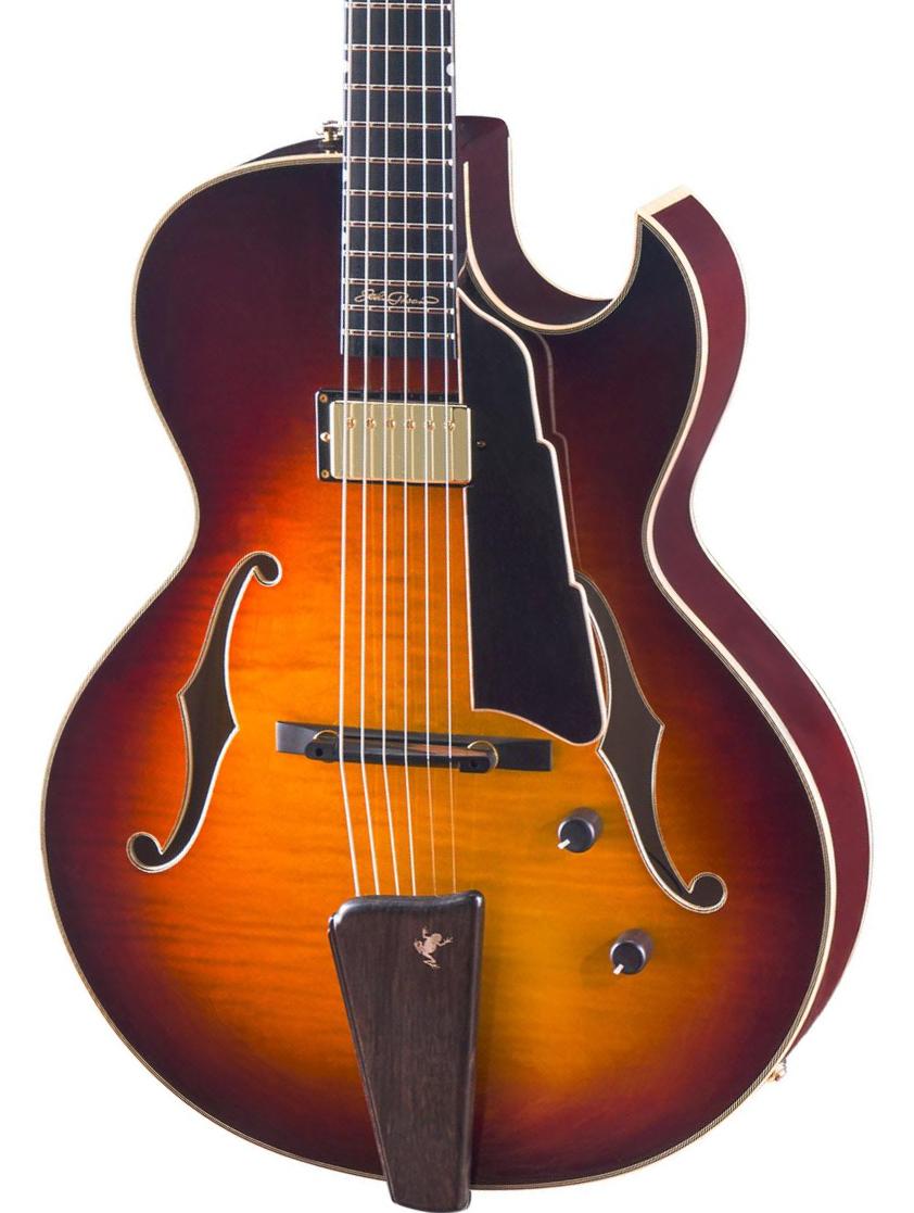 Hollow bodytock elektrische gitaar Eastman John Pisano 30th Anniversary AR480CE - Truetone gloss sunburst