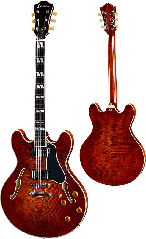 Eastman T486 Thinline Laminate Tout Erable Hh Seymour Duncan Ht Eb - Classic - Semi hollow elektriche gitaar - Variation 1