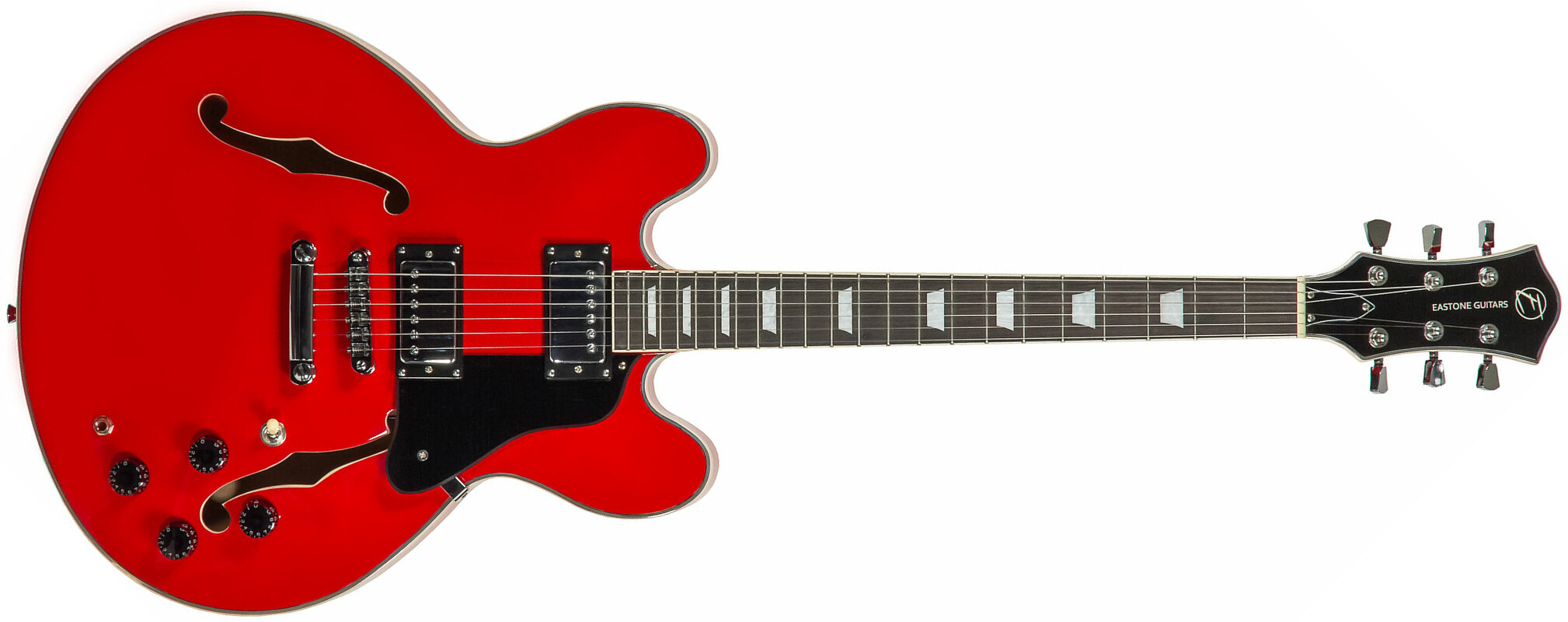 Eastone Gj70 Hh Ht Pur - Red - Semi hollow elektriche gitaar - Main picture