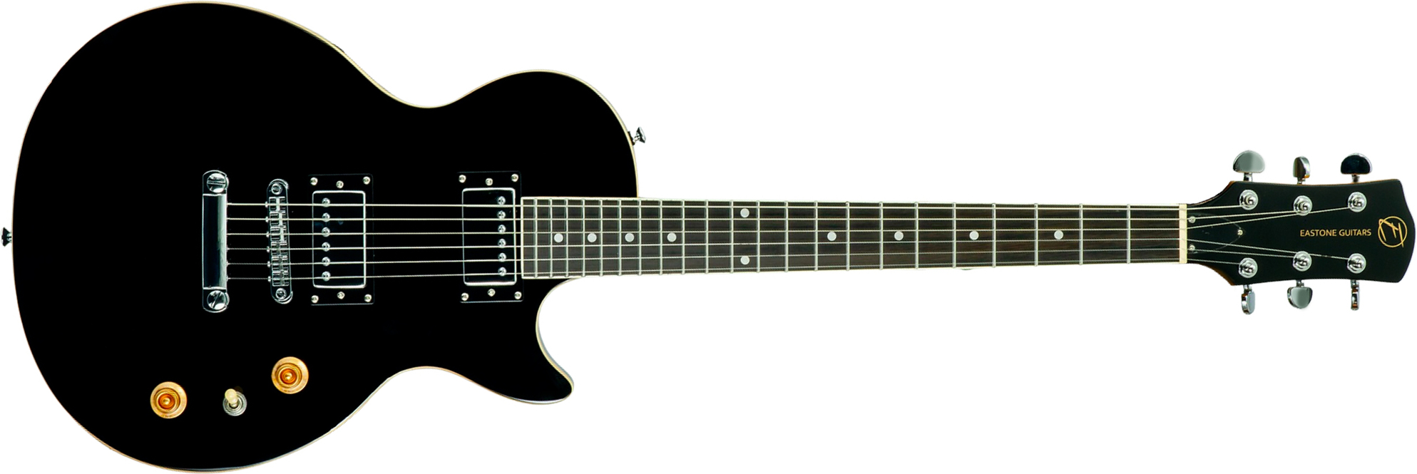 Eastone Lp70-blk 2h Ht Rw - Black - Single cut gitaar - Main picture