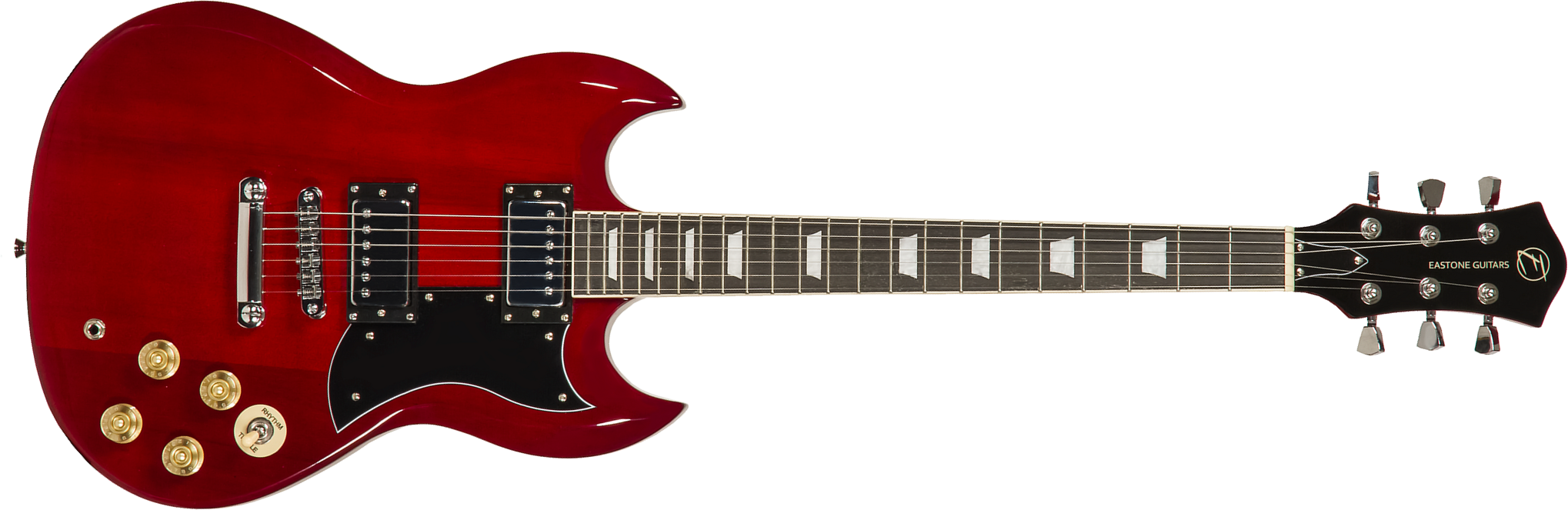 Eastone Sdc70 Hh Ht Pur - Red - Guitarra eléctrica de doble corte. - Main picture