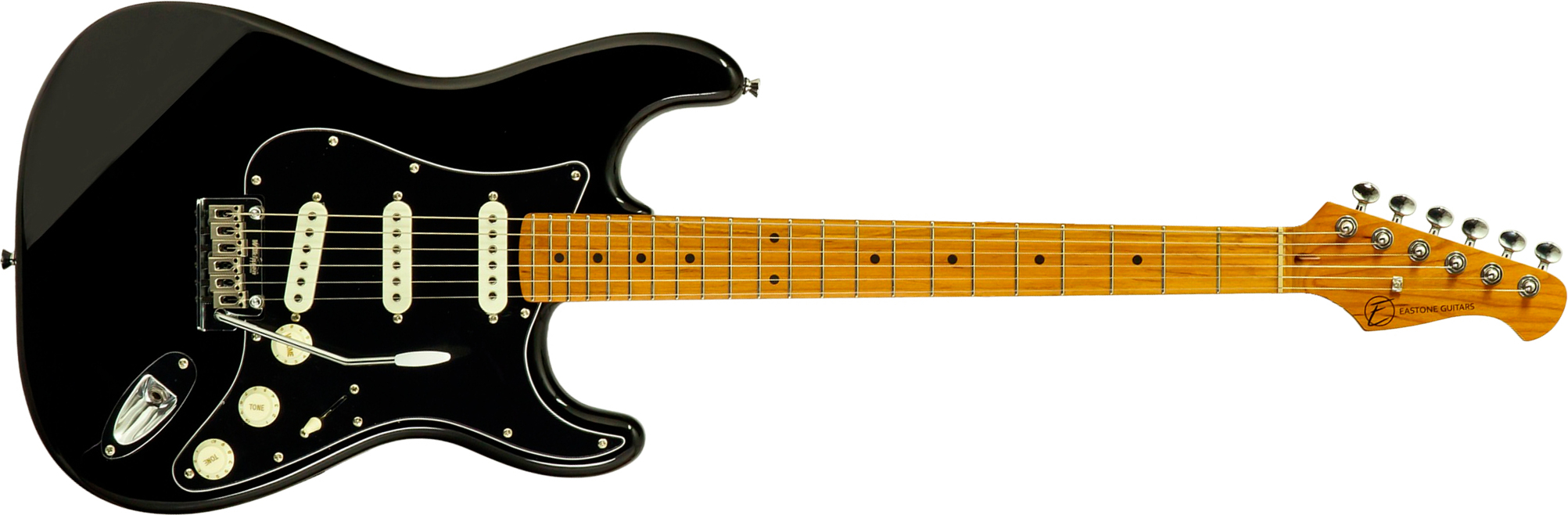 Eastone St100-blk-rw 3s Trem Rw - Black - Elektrische gitaar in Strat vorm - Main picture