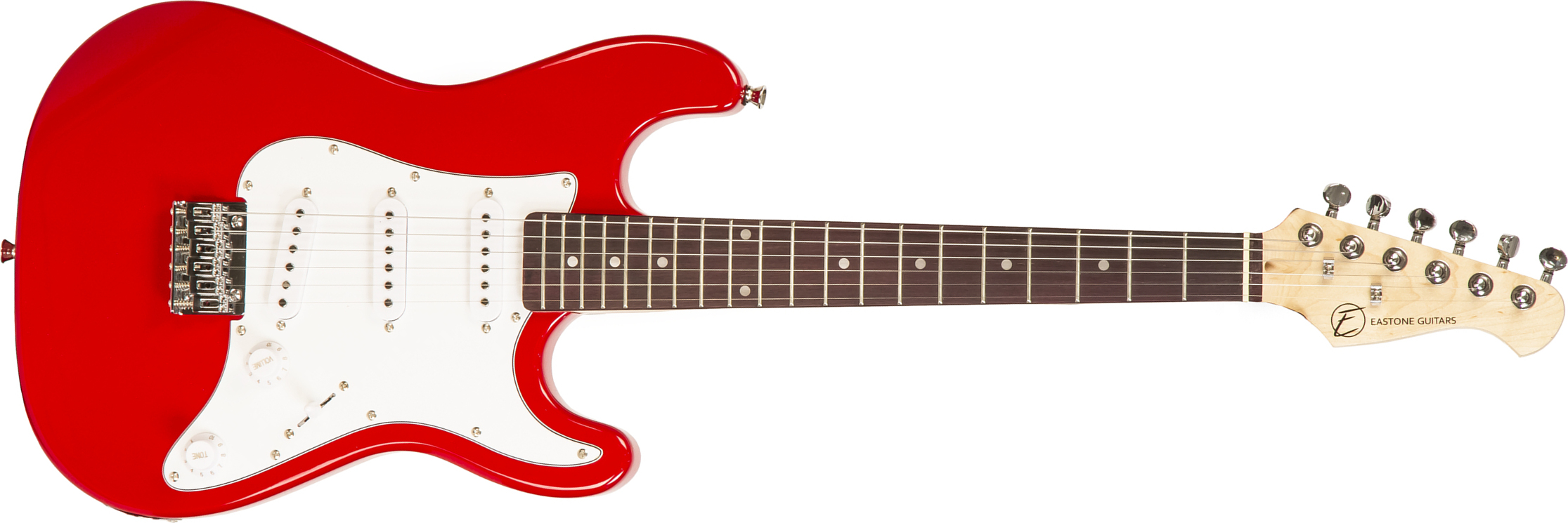 Eastone Str Mini Sss Ht Pur - Red - Elektrische gitaar voor kinderen - Main picture