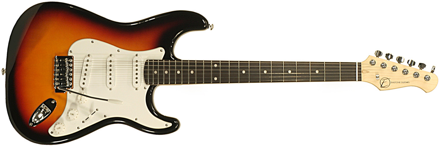 Eastone Str70-3ts 3s Pur - 3-tone Sunburst - Elektrische gitaar in Str-vorm - Main picture