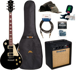 Elektrische gitaar set Eastone LP100 +Blackstar Debut 10E +Accessories - black