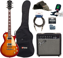 LP100 +Fender Frontman 20G +Accessories - cherry sunburst