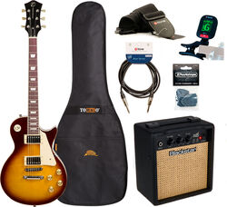 Elektrische gitaar set Eastone LP200 +Blackstar Debut 10E +Accessories - honey sunburst