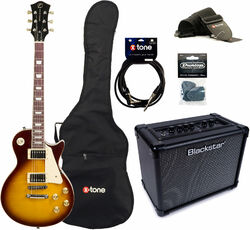 Elektrische gitaar set Eastone LP200 HB + Blackstar ID Core V3 Stereo 10 +Accessories - Honeyburst