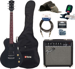 Elektrische gitaar set Eastone LPL70 +Fender Frontman 20G +Accessories - Black satin