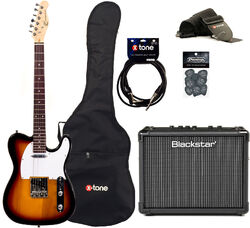Elektrische gitaar set Eastone TL70 +Blackstar Id Core 10  V3 +Accessories - 3-color sunburst