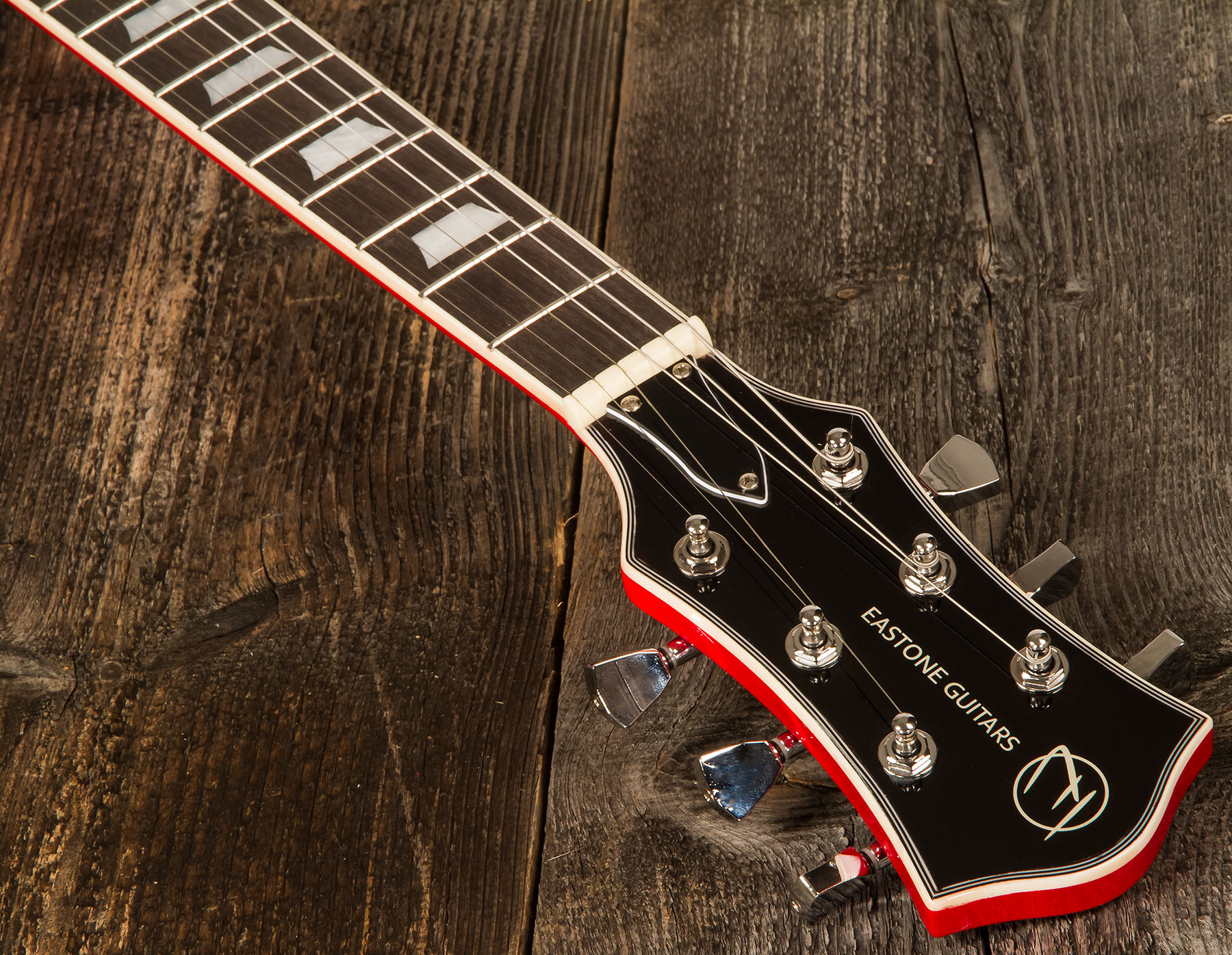 Eastone Gj70 Hh Ht Pur - Red - Semi hollow elektriche gitaar - Variation 4