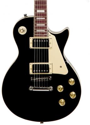 Solid body elektrische gitaar Eastone LP100 BLK - Black