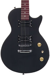 Enkel gesneden elektrische gitaar Eastone LPL70 - Black satin