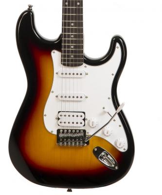 Solid body elektrische gitaar Eastone STR80T 3TS (PUR) - Sunburst