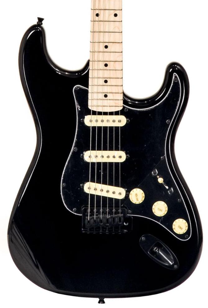 Solid body elektrische gitaar Eastone STR70 GIL (MN) - Black