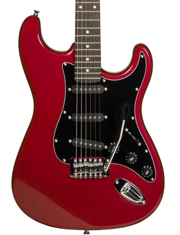 Elektrische gitaar in str-vorm Eastone STR70T - Dark red