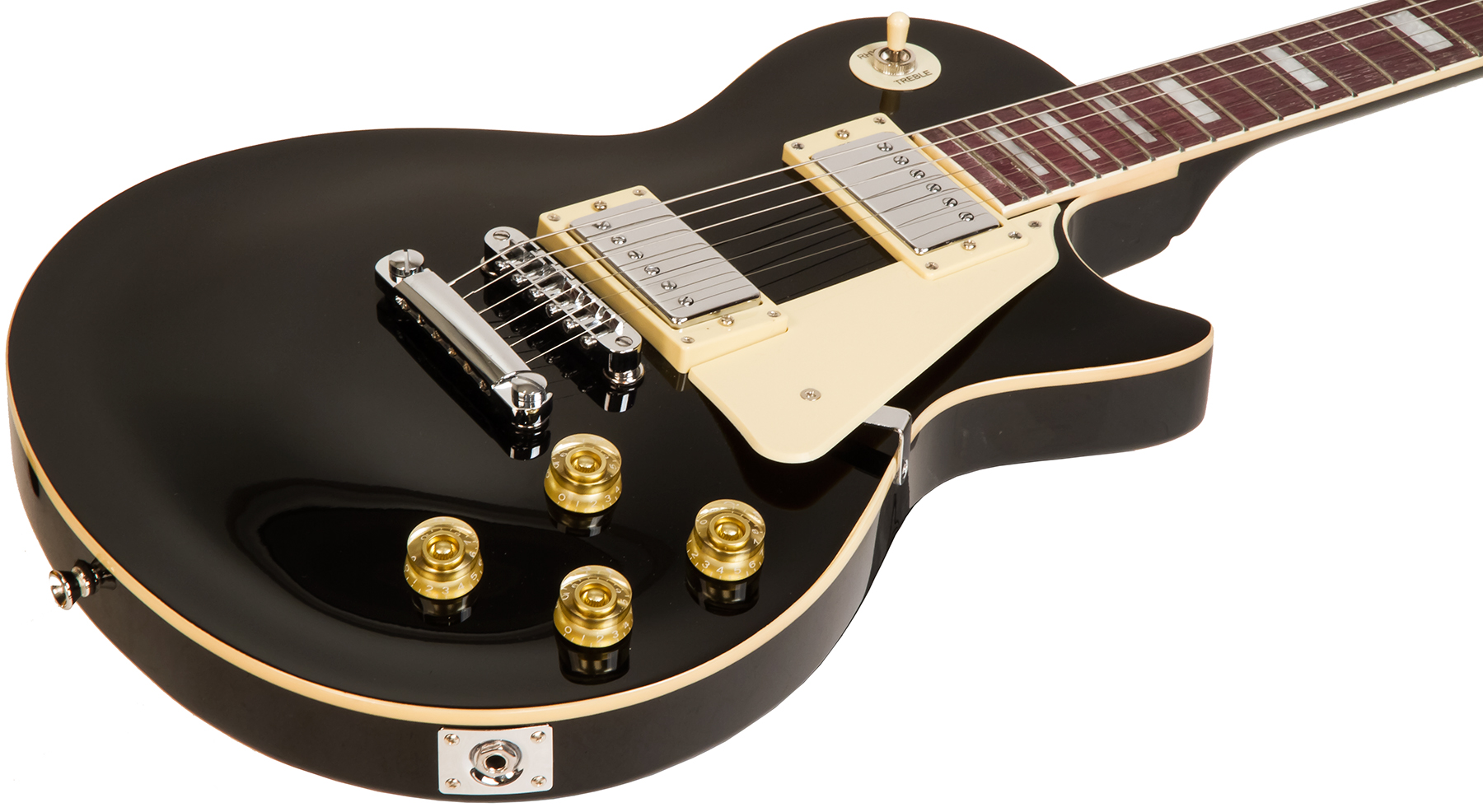 Eastone Lp100 Blk +marshall Mg10 10w +cable +mediators +housse - Black - Elektrische gitaar set - Variation 1