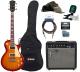 LP100 +Fender Frontman 20G +Accessories - cherry sunburst