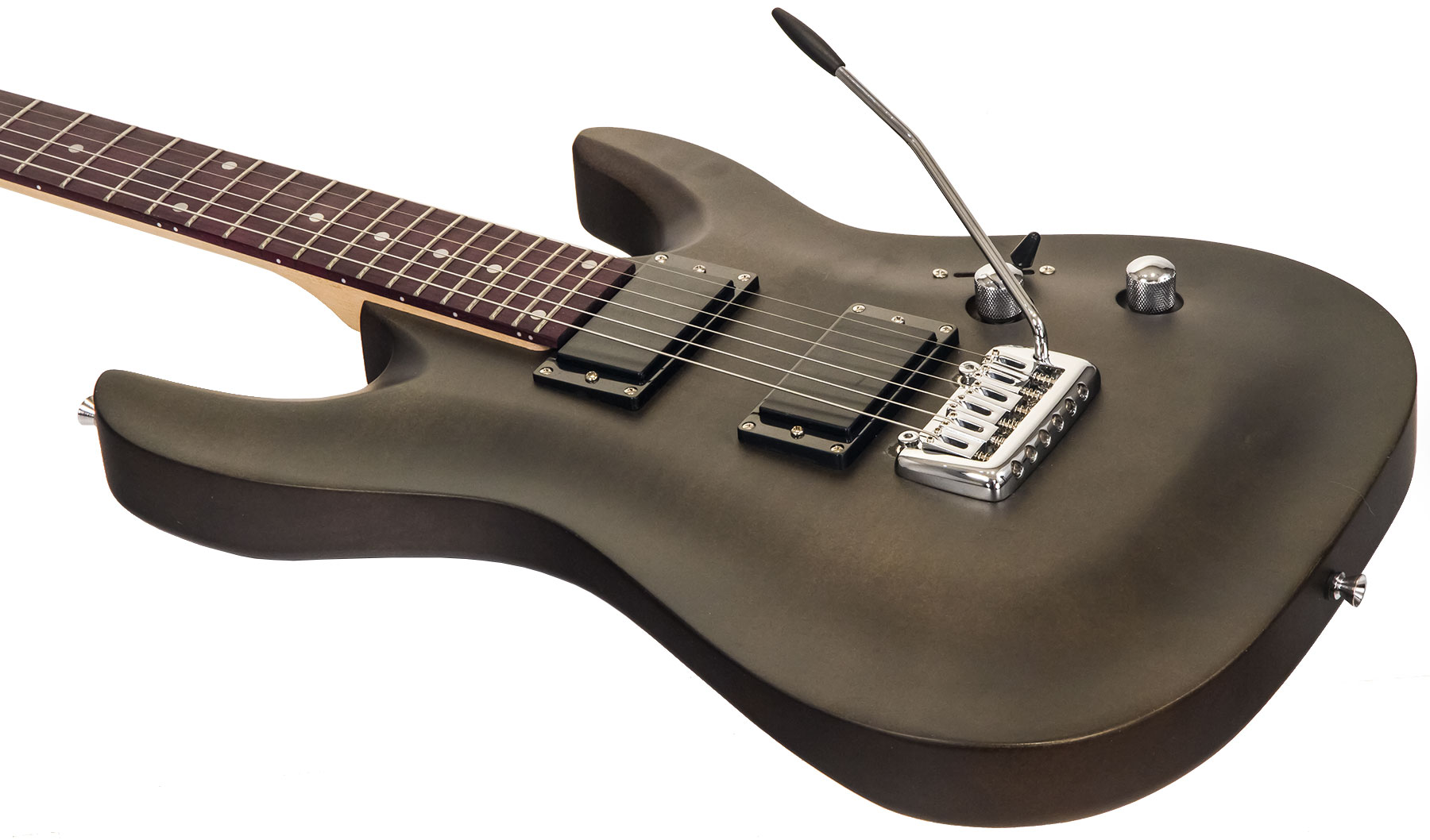 Eastone Metdc Hh Trem Pur - Black Satin - Elektrische gitaar in Str-vorm - Variation 2