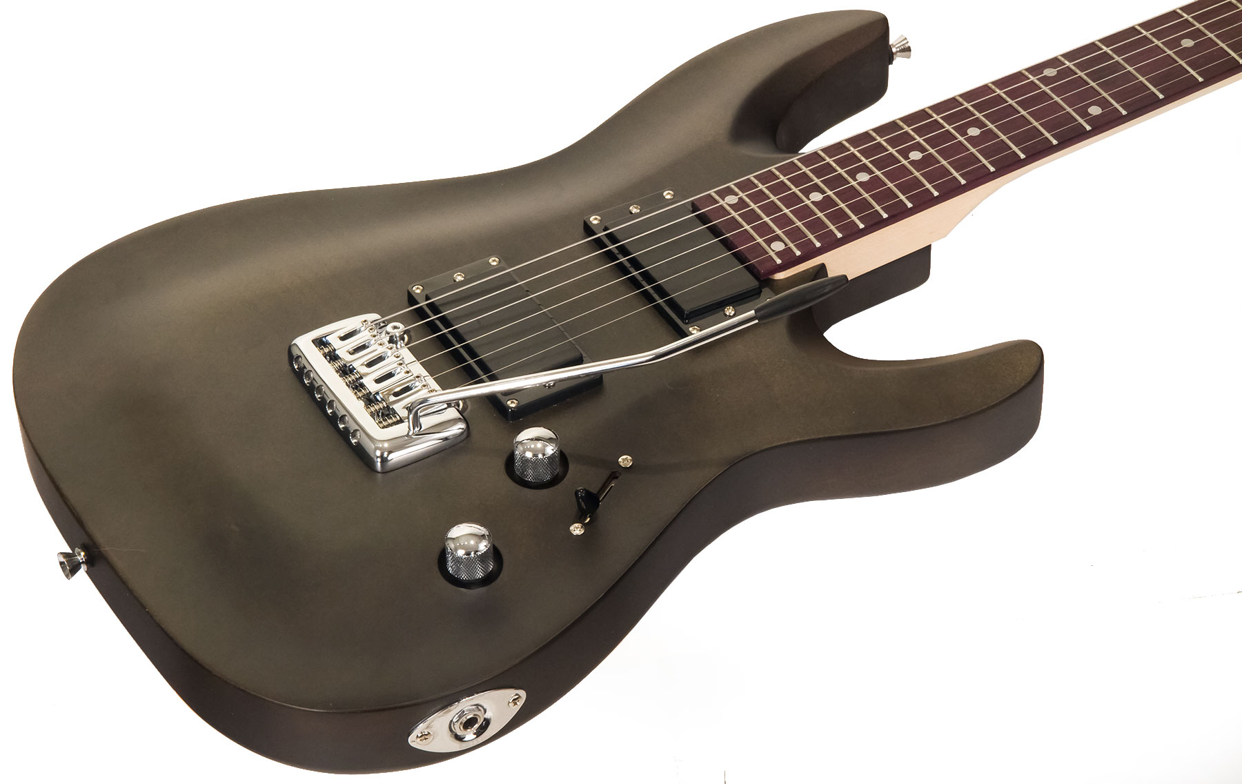 Eastone Metdc Hh Trem Pur - Black Satin - Elektrische gitaar in Str-vorm - Variation 1