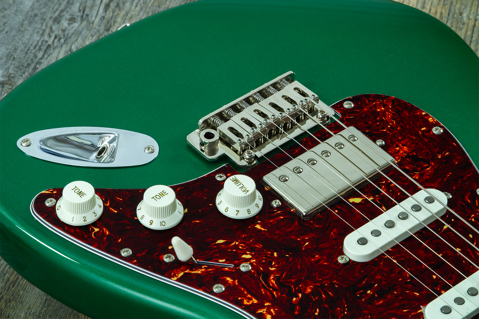 Eastone St550r-dmg Hss Trem Rw - Dark Metal Green - Elektrische gitaar in Strat vorm - Variation 3