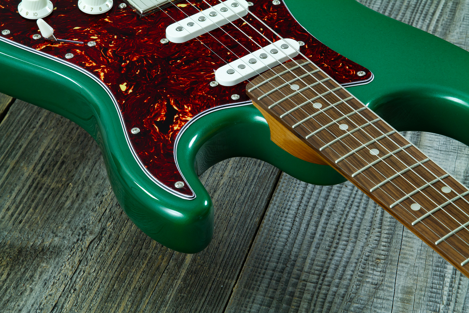 Eastone St550r-dmg Hss Trem Rw - Dark Metal Green - Elektrische gitaar in Strat vorm - Variation 5