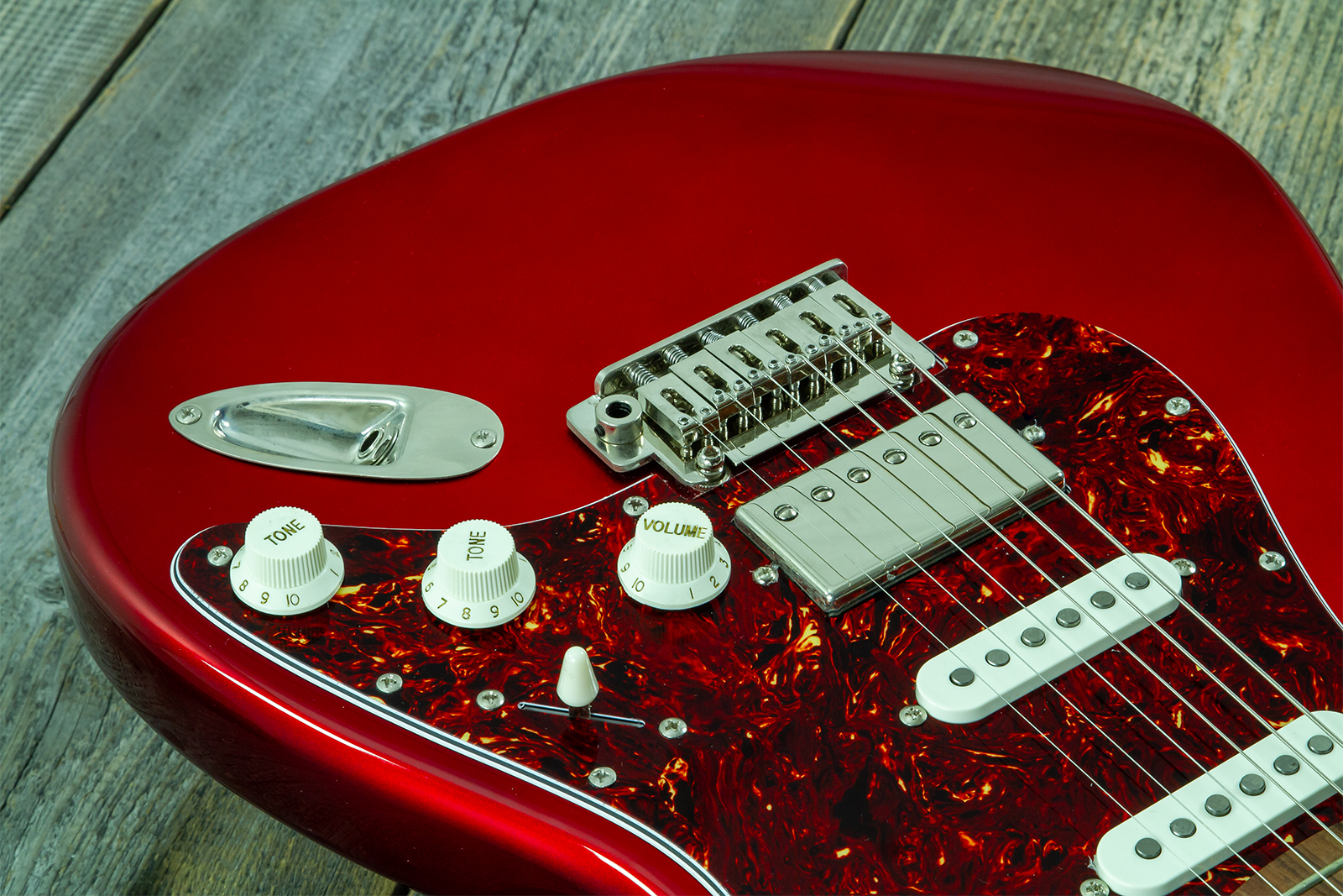 Eastone St550r-mr Hss Trem Rw - Metal Red - Elektrische gitaar in Strat vorm - Variation 3