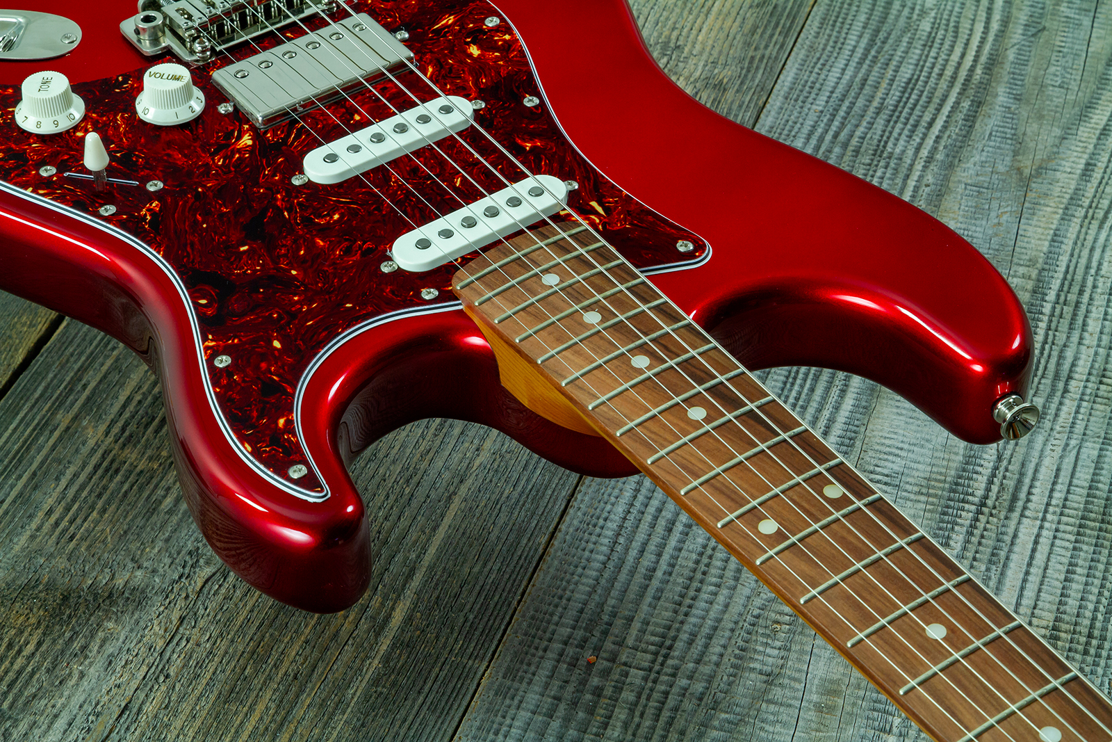 Eastone St550r-mr Hss Trem Rw - Metal Red - Elektrische gitaar in Strat vorm - Variation 4