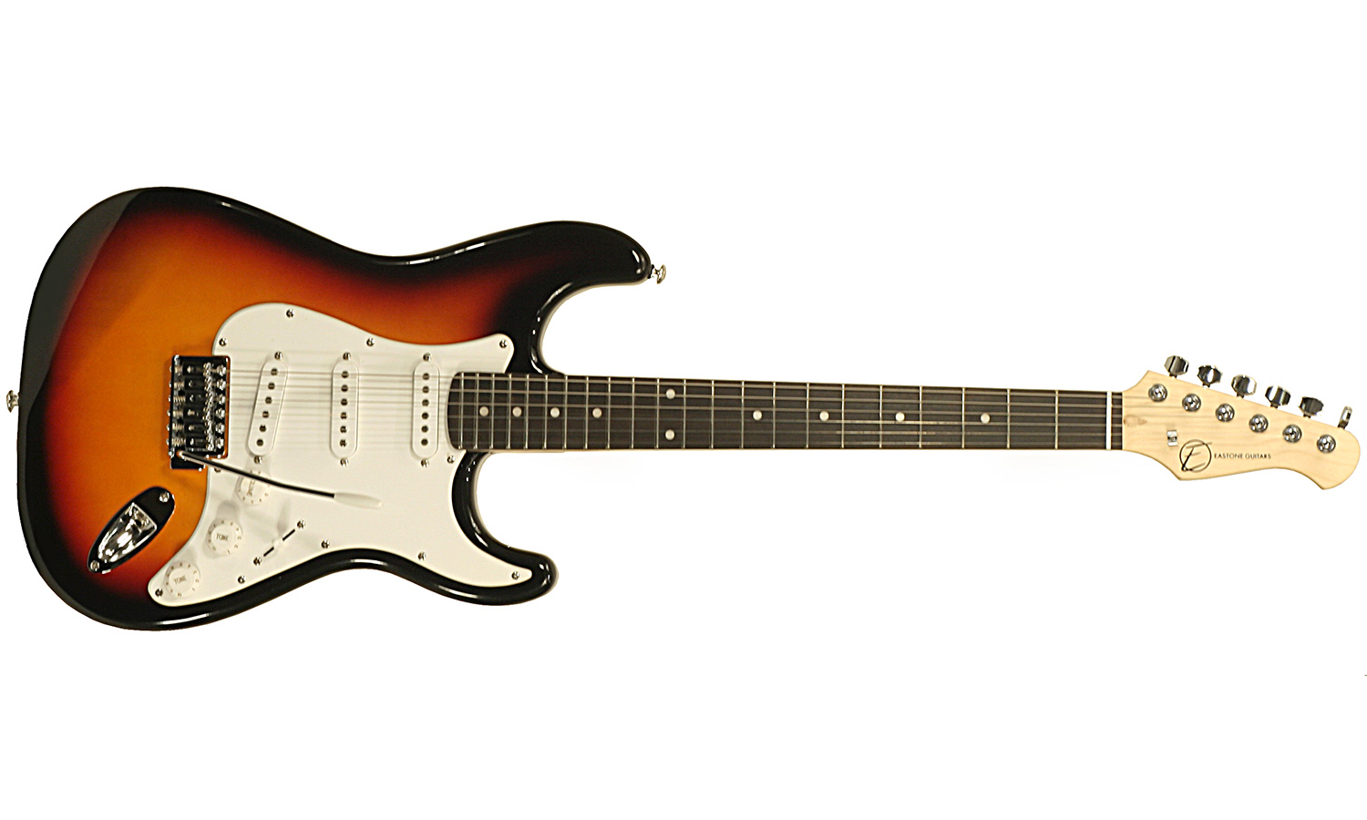 Eastone Str70-3ts 3s Pur - 3-tone Sunburst - Elektrische gitaar in Str-vorm - Variation 1