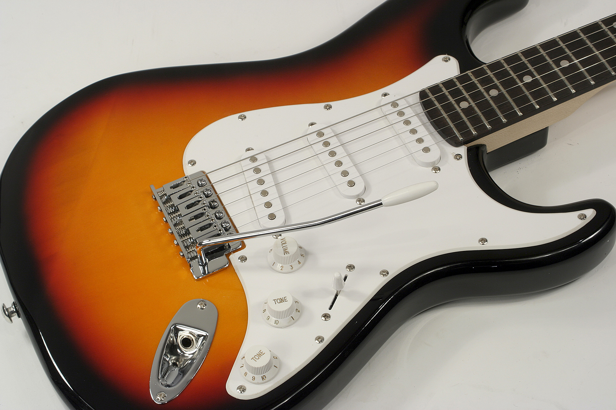 Eastone Str70-3ts 3s Pur - 3-tone Sunburst - Elektrische gitaar in Str-vorm - Variation 3