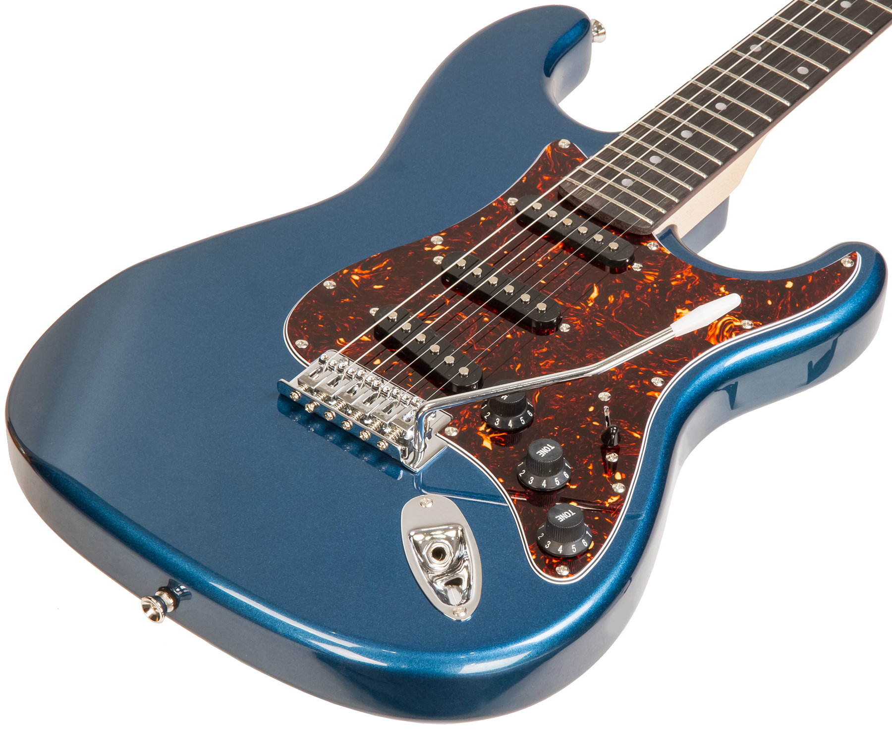 Eastone Str70t Lpb +marshall Mg10 10w +cable +mediators +housse - Lake Placid Blue - Elektrische gitaar set - Variation 1