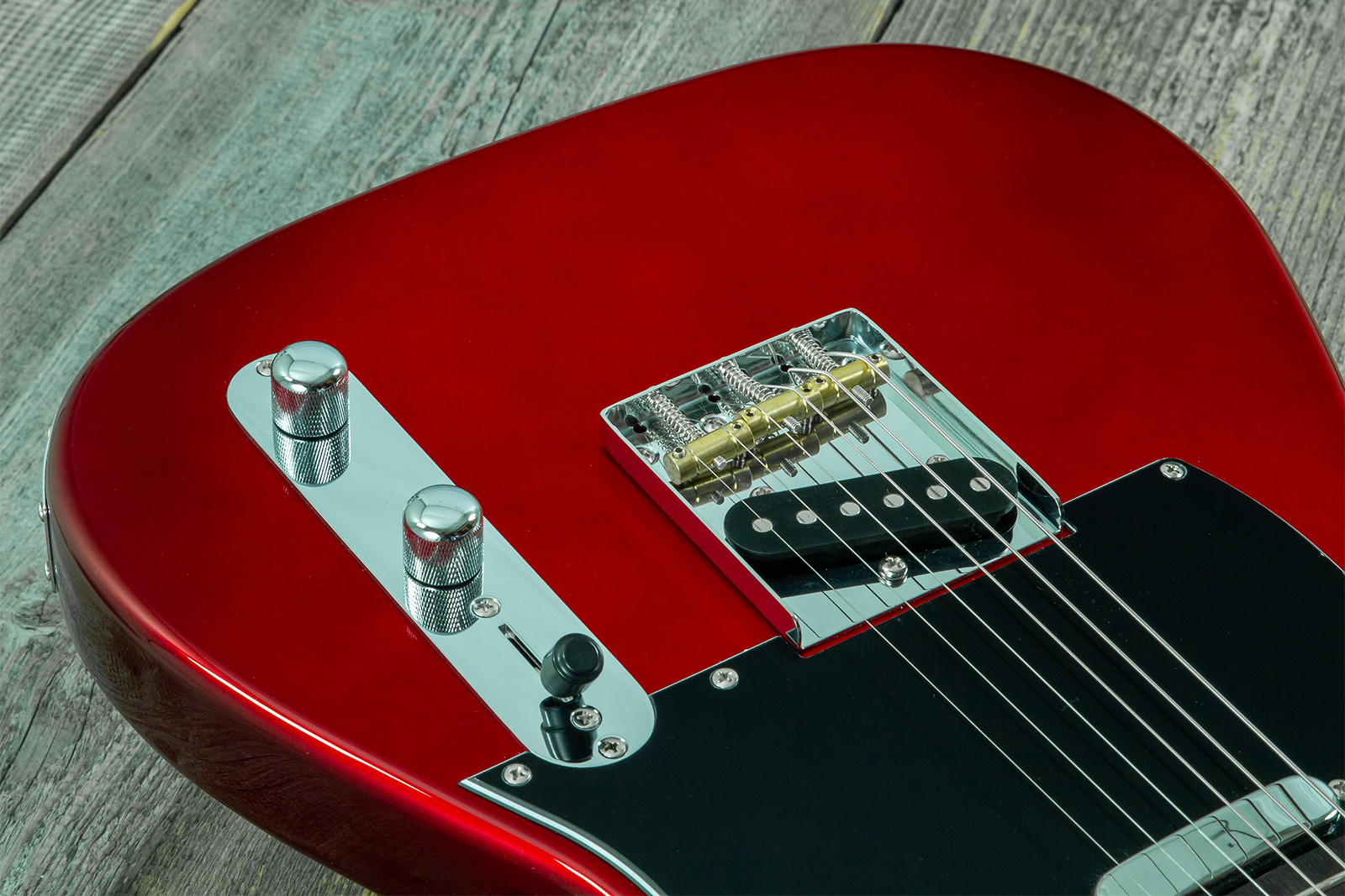 Eastone Tl100r-mr-rw 2s Ht Mn - Metal Red - Televorm elektrische gitaar - Variation 3