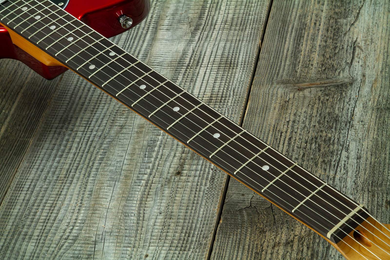 Eastone Tl100r-mr-rw 2s Ht Mn - Metal Red - Televorm elektrische gitaar - Variation 5