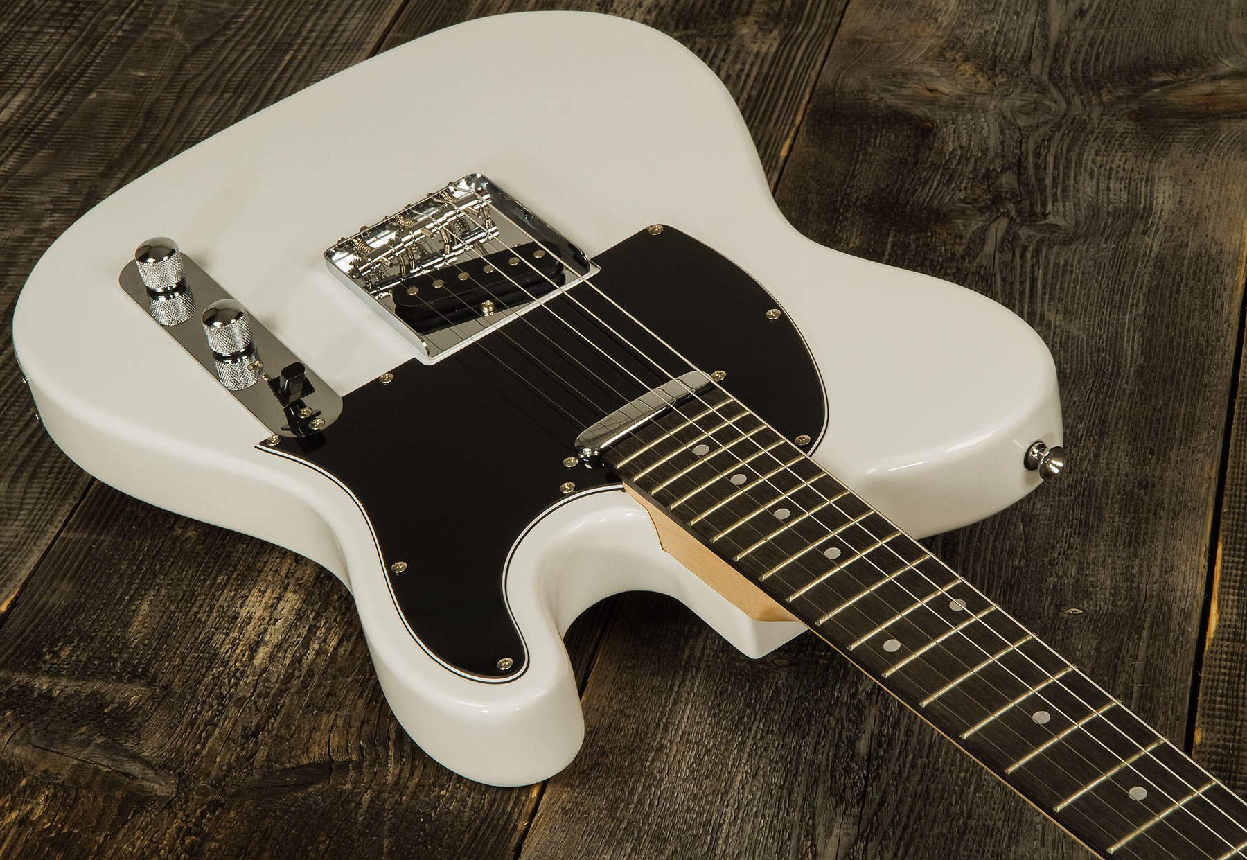 Eastone Tl70 2s Ht Pur - Olympic White - Televorm elektrische gitaar - Variation 1