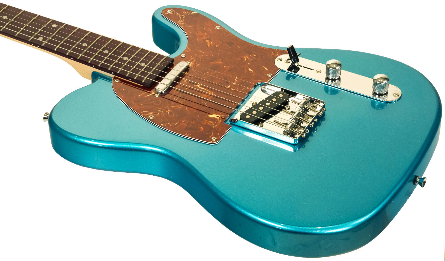 Eastone Tl70 +fender Frontman 20g +cable +clip-on Tuner +mediators +housse +courroie - Metallic Light Blue - Elektrische gitaar set - Variation 3