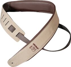 Gitaarriem Ebs                            Sangle Suede Cream