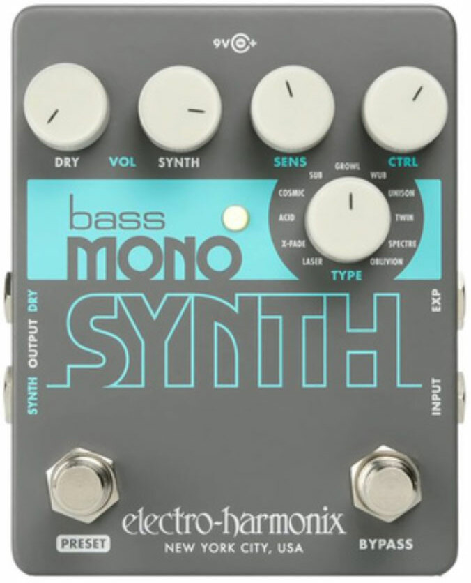 Electro Harmonix Bass Mono Synth Bass Synthesizer - Simulator en Modulation effectpedaal - Main picture